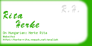 rita herke business card